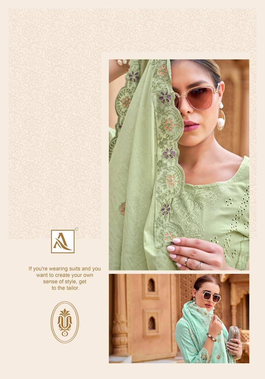 Alok suit jade ombre Wholesale dress materials online